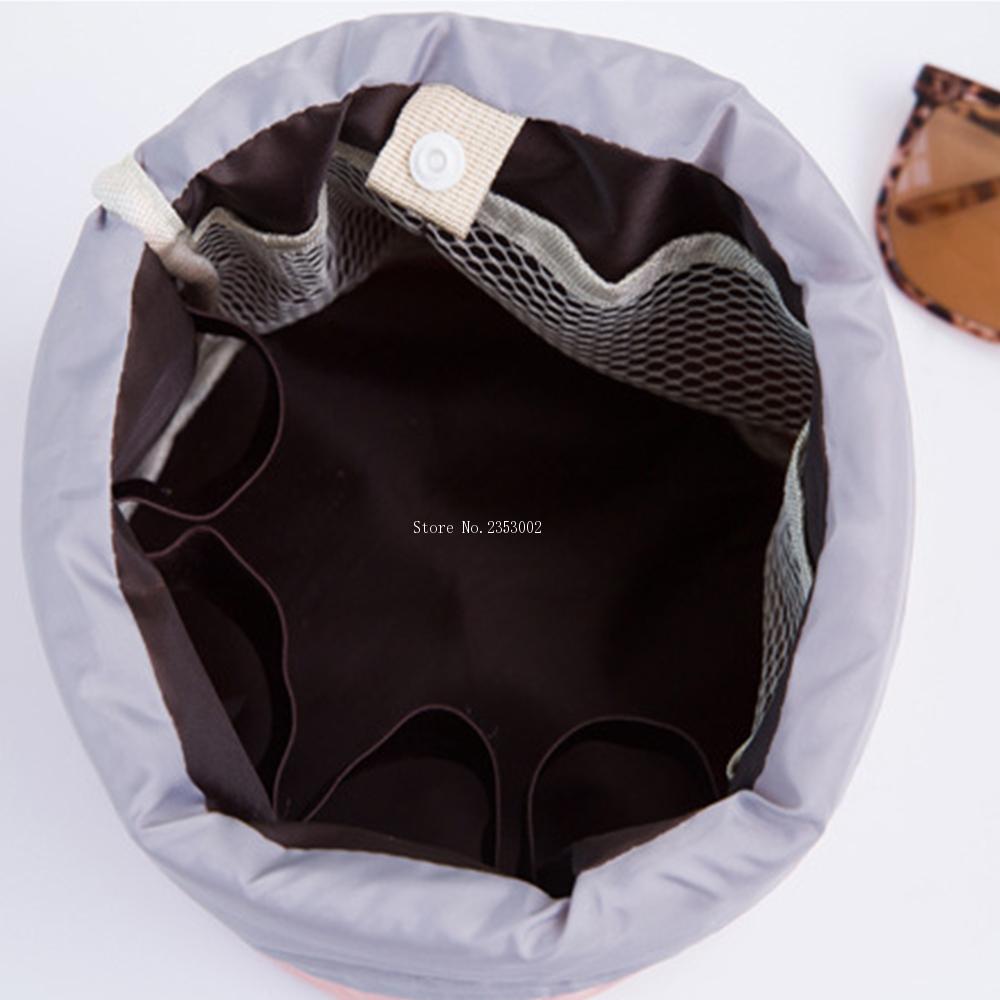 Round Drawstring Waterproof Makeup Bag