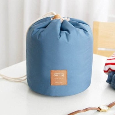 Round Drawstring Waterproof Makeup Bag