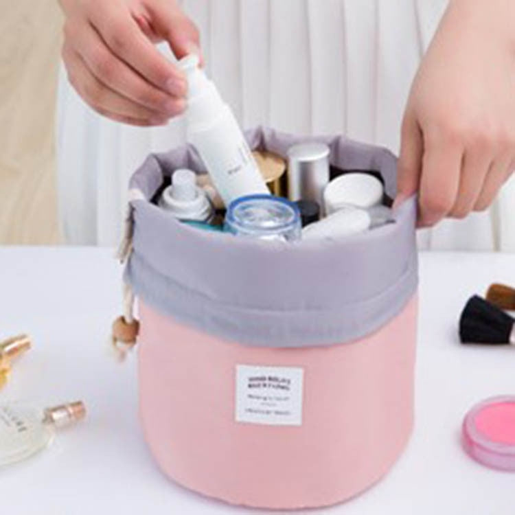 Round Drawstring Waterproof Makeup Bag