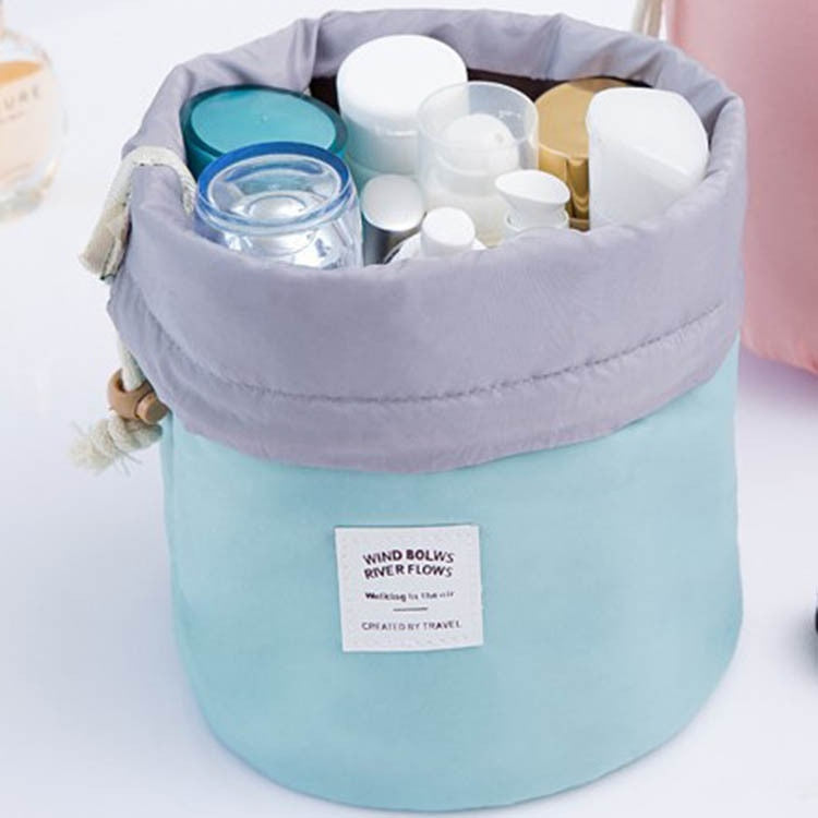 Round Drawstring Waterproof Makeup Bag