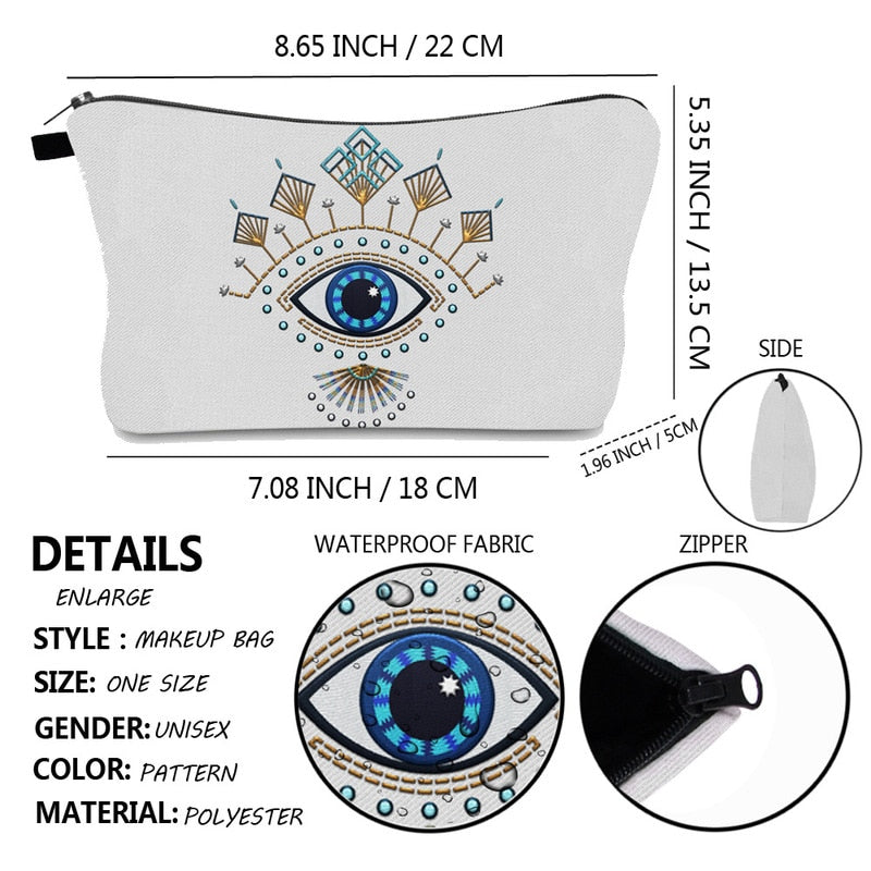 Evil Eye Makeup Bags