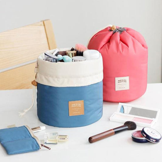 Round Drawstring Waterproof Makeup Bag