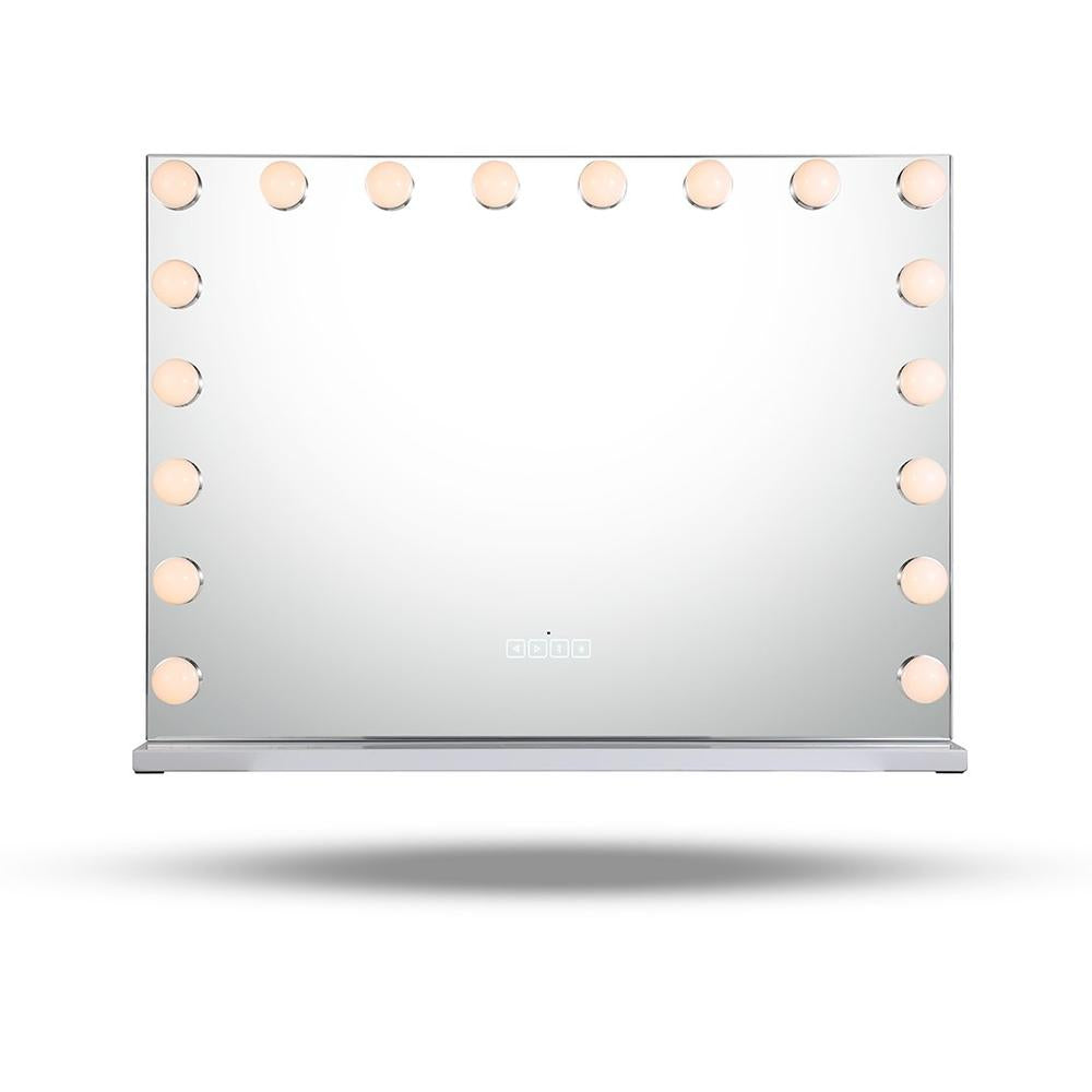 Large Vanity Mirror With Lights And Bluetooth Speakers Dimmable LED Lights With 10 Times Magnification USB Port for Woman Makeup